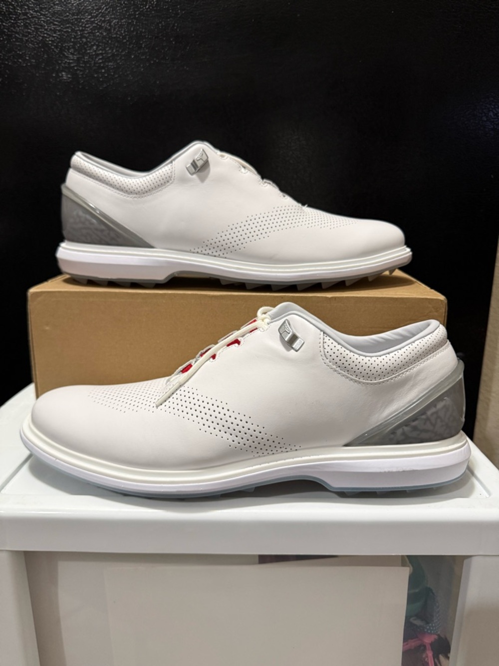 Nike Air Jordan ADG 4 Golf Shoes White Pure Platinum DM0103-105 Men’s Size 11.5